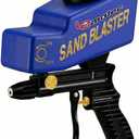 Portable Sand Blaster Gun Kit for Rust Removal, Glass Etching, & spot blasting - Requires 150PSI Air Compressor 4+ CFM for Detail Work & Small Projects - Ceramic Nozzle Blue