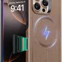 ESR for iPhone 16 Pro Case, 7X Military-Grade Drop Protection, Shock-Absorbing Rugged Cover with Camera Control Button, MagSafe Accessories Compatible, Cyber Series, Desert Titanium