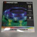 Monster 16.4ft Sound Reactive Multi-Color LED Light Strip with IR Remote Control, Indoor Use, Xtreme Easy Assembly