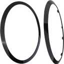 Osompar Headlight Trim Ring Headlamp Bezel Driver Passenger Side Compatible with 2014-2021 Mini Cooper F55 F56 F57 Replaces 51137449209 51137449210 Black Pair