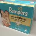 Pampers Swaddlers Diapers, Size 3 (13-26 lbs), 136 Count, Absorbent, Keeps Baby Dry and Comfortable, Skin Safe Disposable Baby Diaper