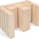 BeaverCraft Basswood Carving Blocks BW20 pcs - Soft Wood for Carving Unfinished Wooden Blocks 6"  2 Sizes - Whittling Wood, Large Basswood Blank for Crafts