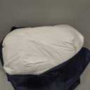 Serta Goose Feather Down Fiber Cotton Comforter King Size - 100% Cotton Duvet Insert - Hotel Luxury Hypoallergenic Bedding Comforter All Season Medium Warmth 106 x 90 Inch White