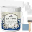 White Paint 150ml Acrylic Paints for Furniture,Cabinets,Woods,Metal, Walls, Multi Surface Paints White Touch Up Paint Built in Primer and Top Coat Acrylic Water Based Non Toxic Fast Drying