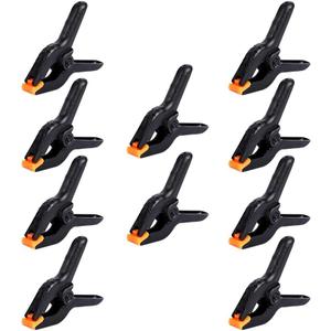 10 PCS 6 inch Professional Plastic Large Spring Clamps Heavy Duty for Crafts or Plastic Clips and Backdrop Clips Clamps for Backdrop Stand,Photography, Home Improvement and so on