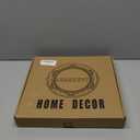 Leemxiiny Round Serving Tray with Handles, Coffee Table Tray for Ottoman, Living Room, Outdoor Tray for Patio Entertaining, Serving Breakfast Kitchen Platter LEE33BH