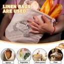 3 Packs Linen Bread Bags for Homemade Bread, 18 14 Inches Reusable Sourdough Bread Bag for Bakery Baguette Picnic Wedding Wrapping Camping