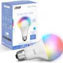 Feit Electric Smart Bulb, 100W Equivalent Color Changing and Tunable White, 2.4Ghz Wifi light bulb, No Hub Needed, Works with Alexa and Google Assistant, High CRI Dimmable LED OM100/RGBW/CA/AG, 1 Pack