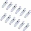 12 Clips for Pleated Paper Blinds Shades, Clear Plastic Blinds Clips for Window Temporary Window Blinds Shades Clips That Hold Curtains