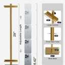 Adjustable Tabletop Easel Stand, Picture Easels for Display Up to 29" H, Metal Picture Frame Holder Stand Table for Art, Photo (Gold)