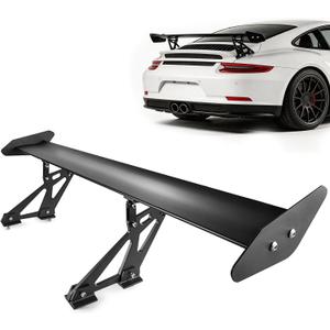 GT Wing Spoiler 43.3inch - Universal Car Rear Spoiler Wing Lightweight Aluminum Racing Spoiler Trunk Spoiler Black Angel Adjustable