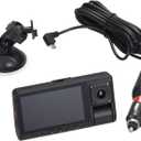 Dual Dash Cam with Ultra-Wide Angle Lens, 3" LCD Screen, Front 1080P Wide Angle Camera with 16GB SD Card, Supports 128GB max, Built in G-Sensor