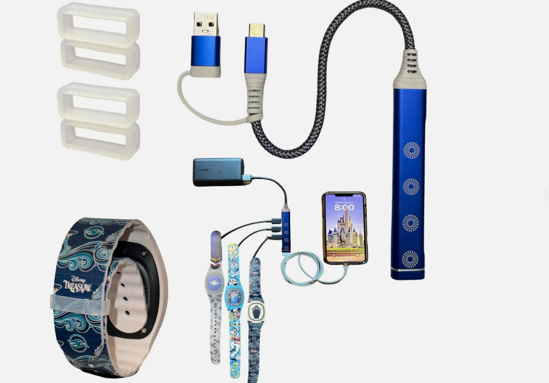 MultiCharger for MagicBand+, MagicBand +, Magic Band Compatible with Blue