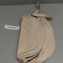 FEIBOON Spacious Nylon Crossbody Bag Bum Bag Handbags Wallets Purses Trendy Shoulder Bag for Women (Beige)