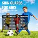 newox Soccer Shin Guards Youth - Protection Girls Shin Guards Soccer Youth - Soccer Sleevers Shin Pads - Soccer Shin Guards for Kids 3-16 Years Old Girls Boys Toddler Pink (Yellow+Blue, M)