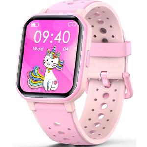 Smart Watch for Kids Teens, No Phone Needed Fitness Tracker Boy Girls Watch with 19 Sport Modes, Pedometer, Sleep Monitor, Kids Watch Birthday Gifts Toy Gift for Girls Boys 6-16 (Pink)