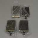 HMASYO Christmas Stocking Holders for Mantle Set of 4, Heavy Duty Cast Iron Stocking Hangers Base, Low Profile Weighted Stocking Holder Hooks for Fireplace Tabletop Shelf Christmas Decoration, Bronze