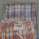 4 Pcs Large Laundry Bag with Handles  Large Moving Bags with Zippers  23.6 x 23.6 x 5.9 In (13 Gallons), Plaid Travel Bags for Clothes, Holiday Travel & Seasonal Storage | Moisture & Dirt Resistant