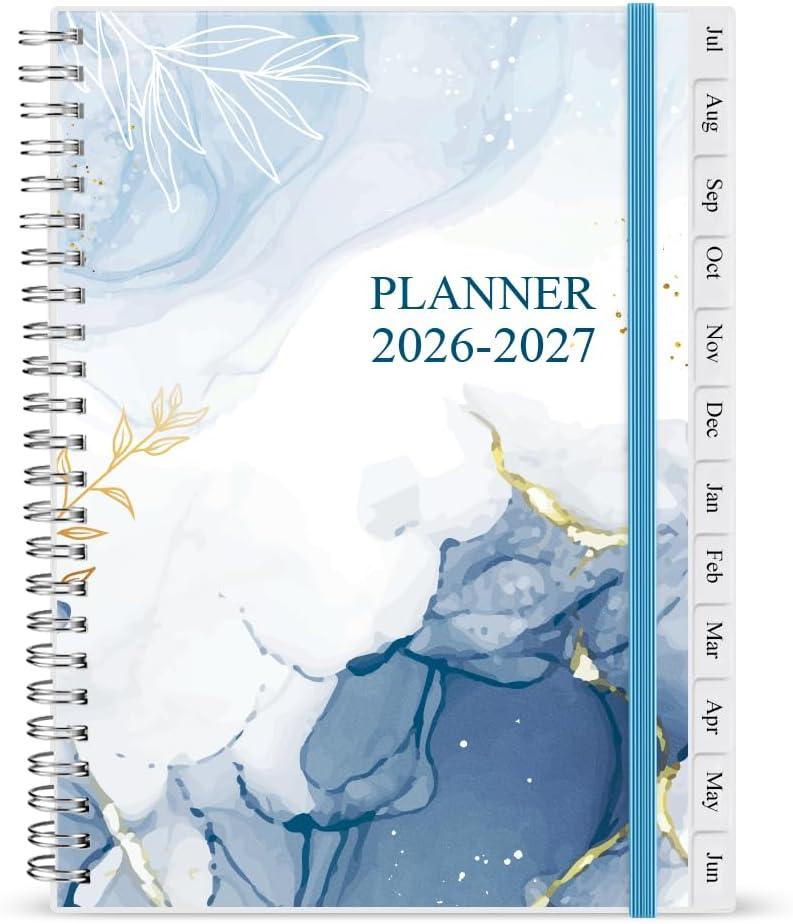3 x 2026-2027 Planner - Academic Planner 2026 2027 for Women & Men, July 2026 - June 2027, Monthly and Weekly Calender with 12 Monthly Tabs, 6.4" x 8.5", Blue