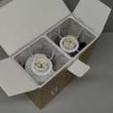 aooshine Set of 2 Touch Nightstand Lamp with USB-C+A Charge Ports& AC Outlets, 3-Way Dimmable Bedside Lamp with White Fabric Shade,Small Table Lamp for Bedroom Guest Room(Bulb Included)