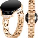 JOYOZY Metal Bands Compatible with Samsung Galaxy Watch 7 40mm 44mm/FE 40mm 44mm/Galaxy Watch 6 40mm 44mm 43mm 47mm/Galaxy Watch 5 40mm 44mm/Watch 5 pro 45mm/Watch 4 40mm 44mm 42mm 46mm/Active 2 Band