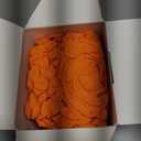 TitanFlex Heavy Duty Orange Industrial Nitrile Gloves with Raised Diamond Texture, Latex Free (6mil/8mil)