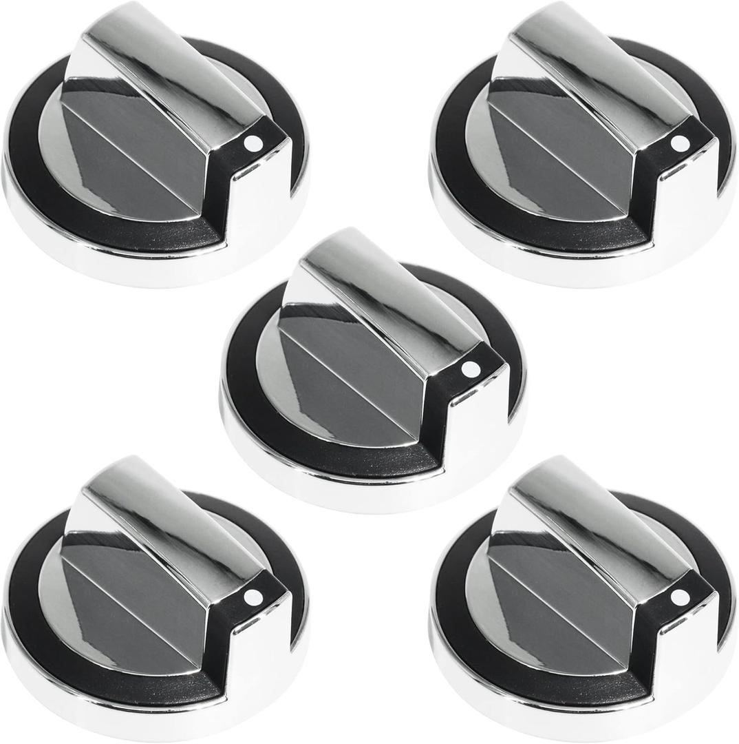 W10284885 Stove Knob Gas Control Assembly Compatible with Whirlpool Range Oven Burner Accessories Replacements Part WPW10284885 AP6018699 PS11752001 (5PCS)