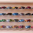 Large Acrylic Display Case for 1/64 Scale Diecast Cars - 28-Car Storage Organizer, Dust-Proof Cabinet with Adjustable Shelves, Compatible with Model Toy Collections (Large Size)