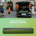 Integrated 5x4ft 26mm-31mm Golf Mat with Ball Tray, Thickening Golf Mats Practice Outdoor & Indoor Artificial Turf Matt with 3 Tees