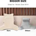 Reading Pillow-Extra Large 31" Bed Rest Pillow with Detachable Neck Roll & Arms for Sitting in Bed or Couch-Backrest Reading Pillow Adult Back Pillows for Reading/Watching TV/Gaming/Relaxing-Beige