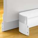 OXRQ Door Draft Stopper, Door Sweep for Bottom of Door, Weather Stripping Door Seal, Under Door Gap Filler, Under Door Draft Blocker Soundproof/Insulator, Door stoppers (White, 39‘’)