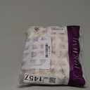 Jinchan Tie Top Linen Kitchen Curtains Over Sink 24 Inch Length Tier Curtains Farmhouse Rustic Small Cafe Curtain for Bedroom Living Room Bathroom Half Window Light Filtering Privacy 2 Panels White