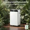 Ludatido Max 35 Pints Dehumidifier, Up to 2,500 Sq.Ft for Home & Basement | 2026Upgraded Intelligent compressor,0.56 Gallon Water Tank, with Drain Hose, Efficient Humidity Control for Large Spaces