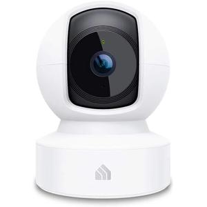 Kasa 1080p Indoor Pan/Tilt Wired Security Camera - Works as a Baby & Pet Monitor, Motion Detection & Tracking, 2-Way Audio, Night Vision, Subscription-Free Local Storage or Optional Cloud, EC70