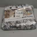 AMOAMI-2X6 Runner Rug-Washable Runners for Hallways-Soft Non Slip Bedside Rugs for Bedroom-Vintage Long Rug for Hallways Entryway Laundry Room Stair Kitchen Bathroom Dark Grey & Black