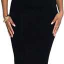 Women's Summer Long Bodycon Dress - Casual Basic Club Party Sleeveless Tank Sheath Dresses (Black, M)