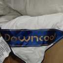 DOWNCOOL Feather Down Fiber Comforter California King Size, 100% Cotton Ultra Soft Fluffy Duvet Insert, All Season Luxurious Hotel Bed Comforter with Corner Tabs, White 104"x96"