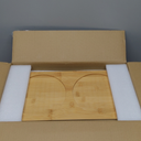 2 PCS 1 Gallon Glass Drink Dispenser for Parties. 2 Glass Beverage Dispenser with Bamboo Stand,18/8 Stainless Steel Spigot and Bamboo Lid, 8 Waterproof Labels.Usde as Lemonade,Iced& Hot Drinks.