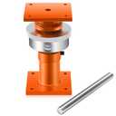 Adjustable Screw Jack Post for House Leveling, Manufacturing House Jacks with Wrench Screw Steel Shores, Range of Adjustment(6.5''-9'',Orange,1 Pcs)