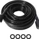 25FT High Pressure Washer Extension Hose 1/4" inch M22-14mm/15mm Fittings Kink Resistant Power Washer Replacement Hose For Most Brand 5800PSI
