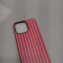 Skyseaco for iPhone 14 Pro Max Case with Magsafe Cute Striped Phone Case, Shockproof Slim Soft TPU and Hard PC Double Layer Protective Cover for Women, Hot Pink