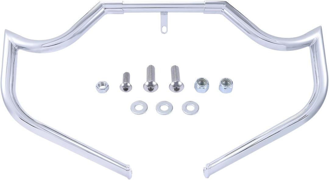 1.5 inch Fat Crash Bar Motorcycle Engine Guard Highway Bar Fit for 2018-2022 Harley Softail Street Bob FXBB, Low Rider FXLR, Fat Boy FLFB, Breakout FXBR (Chrome)