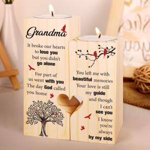 Sympathy Gifts for Loss of Grandmother - Memorial Gifts for Loss of Grandma Remembrance Gifts Bereavement Gift Ideas Loss of Nana Gift Condolence Gifts Candlestick Holders