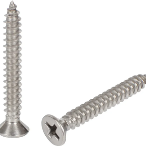 #8 x 1-1/4" Stainless Steel 304 (18-8) Flat Head Phillips Wood Screws 50pcs Solid Stainless Screw by Jigreat