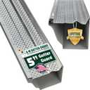 A-M Gutter Guard 5" x 200 Ft Mill Finish Aluminum, Leaf & Debris Protection