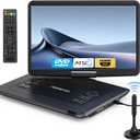 17.5" Portable TV/DVD Player with 15.6" HD Swivel Screen, Built-in ATSC Tuner & FM, Rechargeable Battery, Supports HDMI in/USB/Micro SD/AV Out, Multi-Disc Formats, Black