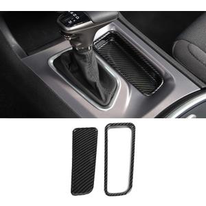 Voodonala Carbon Fiber Center Console Gear Shift Storage Box Trim Compatible with Dodge Charger 2015-2021