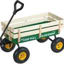 VEVOR 39 inch Pull Along Kids Wagon, Red Rolling Cargo Toy Wagons for Kids, Outdoor Utility Cart for Garden Beach Camping with All Terrain Wheels for Child Present, Supports up to 330 lbs