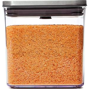 OXO Steel POP Container Big Short Sqaure - 2.8 Qt for Cereal, Grains and More Grey