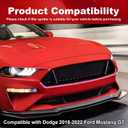 Front Bumper Lip Spoiler for Ford Mustang GT 2018-2023 Matte Black Front Bumper Chin Splitter Diffuser Protector Guard